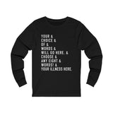 Fully Customizable Ampersand Long Sleeve Shirt | The Ampersand Collection