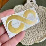Gold Infinity Symbol Decal | Autism / Neurodivergent Decal