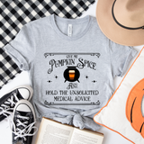 Pumpkin Spice, No Advice T-Shirt | The Halloween Collection