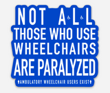 Ambulatory Wheelchair User Magnet