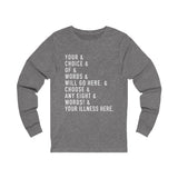 Fully Customizable Ampersand Long Sleeve Shirt | The Ampersand Collection