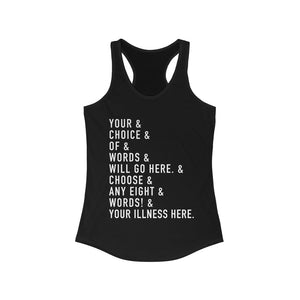 Fully Customizable Ampersand Women's Racerback Tank Top | The Ampersand Collection