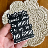 I Solemnly Swear Sticker | Chronic Illness Wizard Sticker